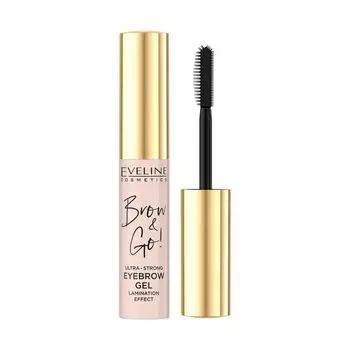Brow & go ультра-сильный гель для бровей Eveline, 6 мл