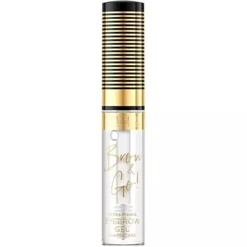 Брови и вперед! Сильный гель для бровей для фиксации и ухода за бровями 6 мл прозрачный, Eveline Cosmetics