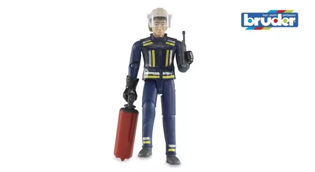 Bruder, Фигурка пожарного с огнетушителем, 060100