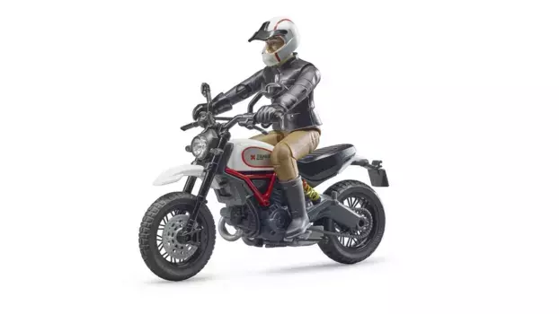 Bruder Scrambler Ducati Desert Sled с водителем