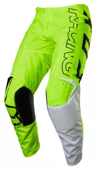 Брюки 180 с перекошенной кроссовкой Fox, желтый/белый