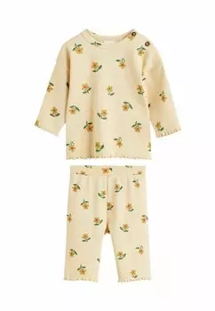 Брюки 2 PIECE WIDE LEG SET Next, желтый