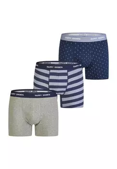 Брюки 3-PACK Happy Shorts, сине-серый