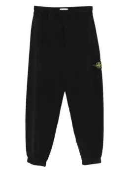 Брюки 6200004 с нашивкой-логотипом Stone Island, черный