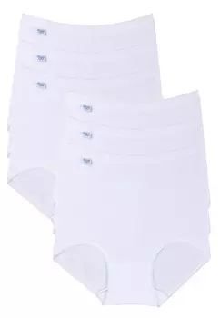 Брюки 6 PACK BASIC + MAXI SLIP Sloggi, белый