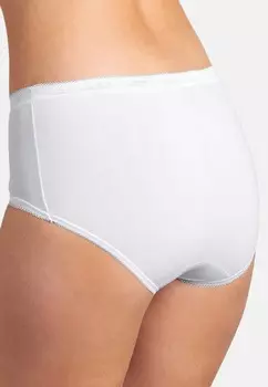 Брюки 6 PACK BASIC + MIDI SLIP Sloggi, белый