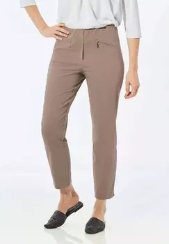 Брюки 7/8-SUPER-STRETCH LOUISA GOLDNER, серо-коричневый