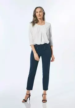 Брюки 7/8-SUPER-STRETCH-SCHLUPF GOLDNER, темно-синий