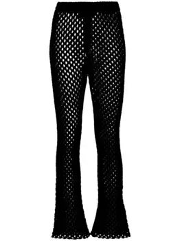 Брюки A Love Letter To India в технике макраме Alanui, черный