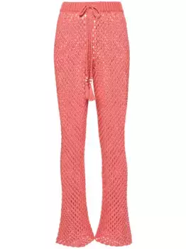 Брюки A Love Letter To India в технике макраме Alanui, розовый