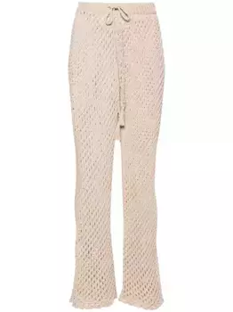 Брюки A Love Letter To India в технике макраме Alanui, нейтральный