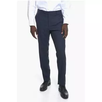 Брюки ACADEMY из смеси шерсти и шелка Corneliani, Blue
