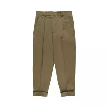 Брюки Acne Studios Cropped Trousers, зеленый