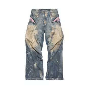 Брюки Acne Studios Loose Fit Denim Trousers, цвет Mid Blue