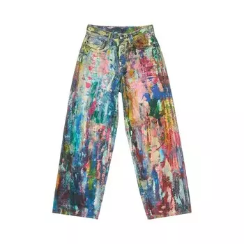 Брюки Acne Studios Trousers Blue/Multicolor, синий