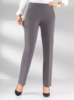 Брюки Adelina без застежки, антрацит