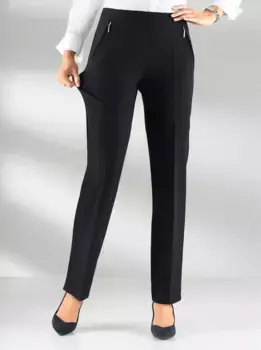 Брюки Adelina без застежки, черный