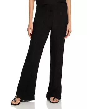 Брюки Aden с эффектом крепа Anine Bing, черный