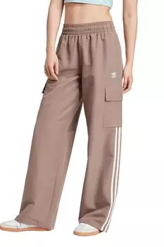 Брюки Adicolor 3-Stripe Cargo Adidas Originals, бежевый
