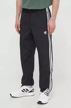 Брюки Adicolor Woven Firebird Adidas Originals, черный