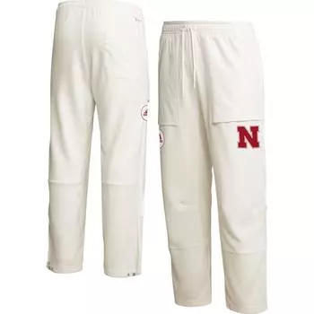 Брюки adidas Nebraska Huskers, кремовый