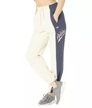 Брюки Adidas Originals Logo Play Joggers, светло-розовый/синий
