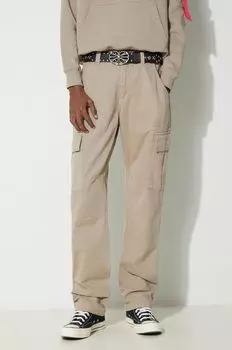 Брюки Agent Pant из хлопка Alpha Industries, бежевый