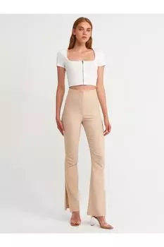 Брюки Agraph Detailed-бежевый Dilvin