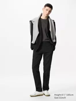 Брюки airsense длинные Uniqlo, цвет 09 черный
