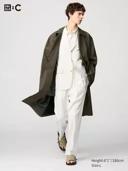 Брюки Airsense со складками Uniqlo, белый