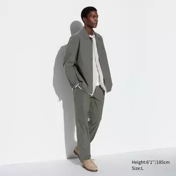 Брюки AirSense UNIQLO, оливково-зеленый