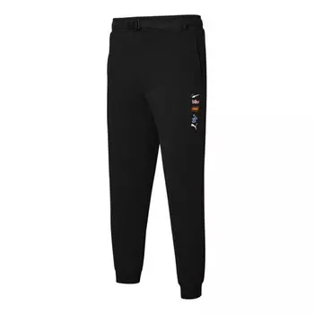 Брюки akareness pants 'black white' Puma, черный