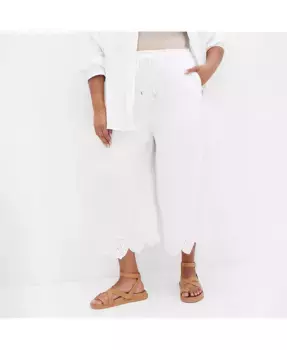 Брюки Alaia Plus Size CITY CHIC, слоновая кость/кремовый