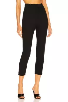 Брюки Alexander Mcqueen High Waisted Cigarette, черный