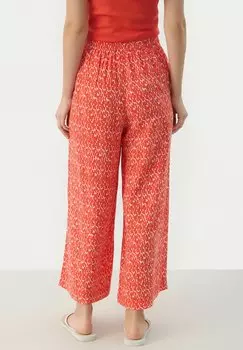 Брюки Alfipw Part Two, мандариново-красный графический принт