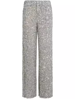 Брюки alice + olivia Mame, серебряный