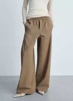 Брюки ALICIA Mango, коричневый