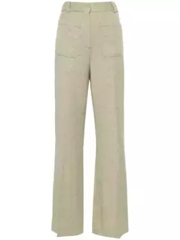 Брюки Alina в мелкую точку VICTORIA BECKHAM, зеленый