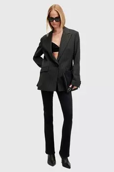 Брюки AllSaints DANI SIZEME BOOTCUT из хлопка, черный