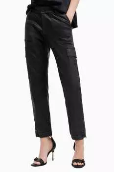 Брюки Allsaints nola с покрытием All Saints, черный