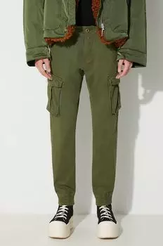 Брюки Alpha Industries, зеленый