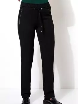 Брюки алые Relaxed, черный