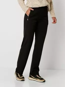 Брюки алые Relaxed, черный