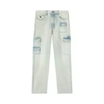 Брюки Ambush Slim Denim Cargo Pants, синий