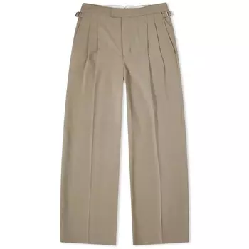 Брюки Ami Paris Large Fit Wide, светло-серый