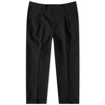 Брюки AMI Paris с морковным кроем, черный