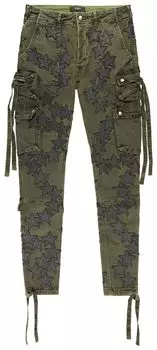 Брюки Amiri Chemist Star Tactical Cargo Pants 'Olive Green', зеленый