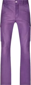 Брюки Amiri Leather Cargo Flare Pants 'Purple', фиолетовый