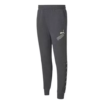 Брюки amplified pants 'grey white' Puma, серый