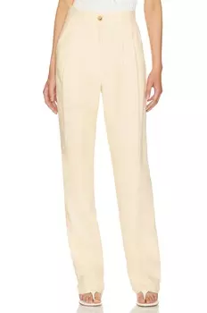 Брюки ANINE BING Jay Trouser, цвет Light Yellow Linen